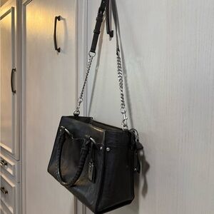 Frye Black Leather Shoulder Bag